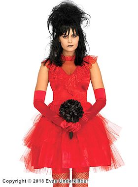 Lydia Deetz from Beetlejuice, costume dress, lace ruffles
